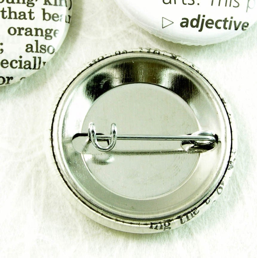 Custom Dictionary Pinback Button - Choose your words