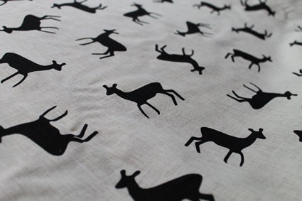 Oh Deers, Black on Natural