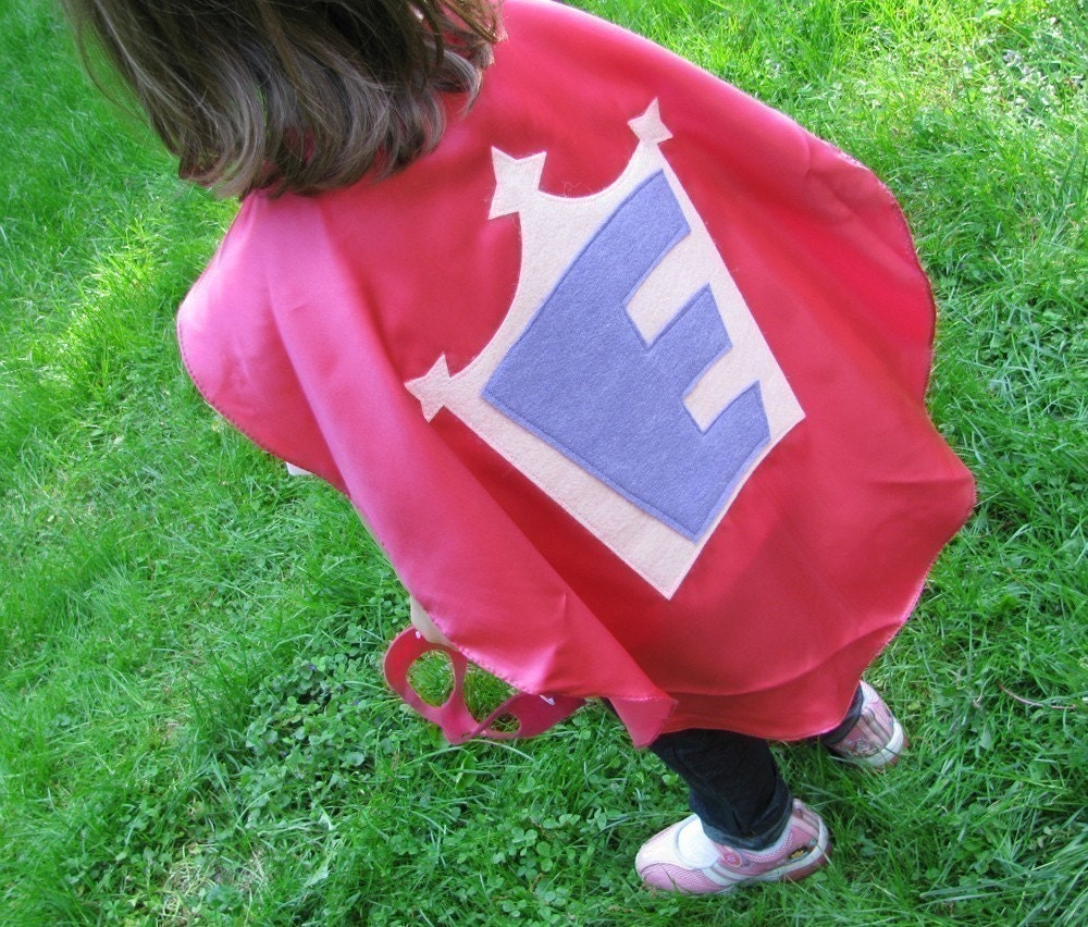 Superhero Kid Cape Princess Cape and a princess crown Childrens Capes Custom Il_170x135