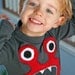 Red Bernard Monster Tee L/S sizes 2,4,6,8