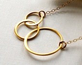 Crescent Necklace on 14K Gold-Filled Chain - Everyday Jewelry, Birthday, Anniversary & Mother's Day Gifts