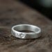 sterling silver diamond band, eco friendly carved ring, wedding ring