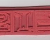 BLISS Graffiti Unmounted Rubber Stamp altered art collage scrapbook