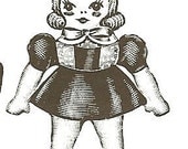 Vintage Doll Unmounted rubber stamp