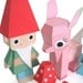 Fawn and Gnome Dolls Printable Paper Craft PDF