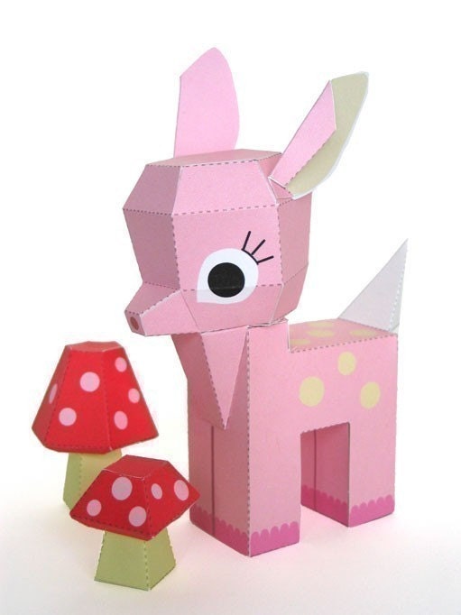Fawn and Gnome Dolls Printable Paper Craft PDF