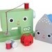 Happy Sewing Machine and Friends Printable Paper Craft PDF