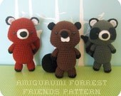 Amigurumi Forrest Friends Crochet Pattern Set Digital Download