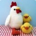 Sale - Amigurumi Knit Chicken and Chicks Pattern Set Digital Download