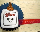I am stuck on you greeting card