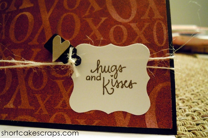 hugs and kisses greeting card