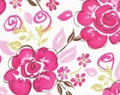 DARJEELING in Fuchsia / TEA GARDEN by Dena Designs /  1 Yard Cotton Quilt Apparel Fashion