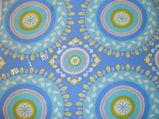 Dena DesignsFabric / Jeevan in Blue / KUMARI GARDEN Collection 1 Yard Cotton Quilt Fabric