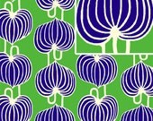 SALE Amy Butler Fabric / Chinese Lanterns in Grass  / Lark Collection - 1 Yard Cotton Quilt / Fashion Fabric