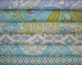 Dena Designs Fabric / Taza Collection / 6 Half Yard Bundle / BLUES - Cotton Quilt   Fabric