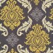 Joel Dewberry Fabric / Damask in Granite / AVIARY 2 Cotton Quilt Fabric 1 yard