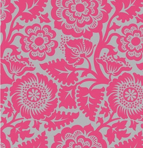 HEIRLOOM Fabric / Joel Dewberry / PINK & GREENS / 6 Half Yards - Cotton Quilt Fabric
