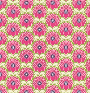 HEIRLOOM Fabric / Joel Dewberry / PINK & GREENS / 6 Half Yards - Cotton Quilt Fabric