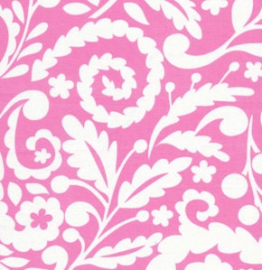 McKenzie & Taza Collection / Dena Designs Fabric / 6 Half Yard Bundle / Pinks and Blacks / Cotton Quilt Fabric