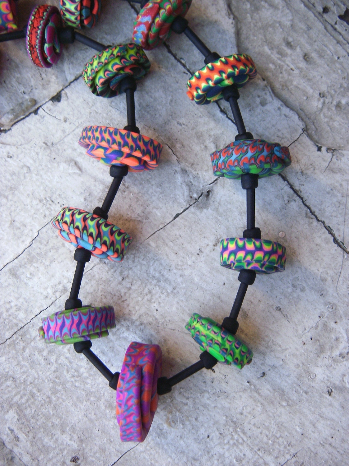 Bright Stacker Bead Necklace