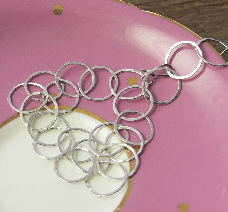 handmade chain bracelet in sterling silver - extra special