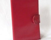 Red Leather Passport Case
