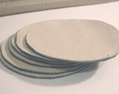 Reversible Leather Coasters - Cream & Teal