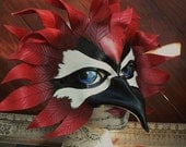 Woodpecker, leather bird mask by Faerywhere