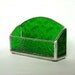 Green Stained Glass Business Card Holder