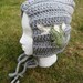 Pixie Womens Gray Winter hat With Sloth Applique