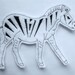 Zebra Applique Iron on Version