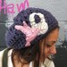 Hummingbird Wishing For Headphones Slouchy Hat