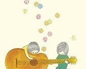 Guitar Friends notecard