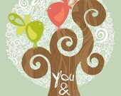 You and Me digital print in colors