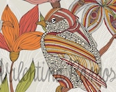 Lou the bird Print