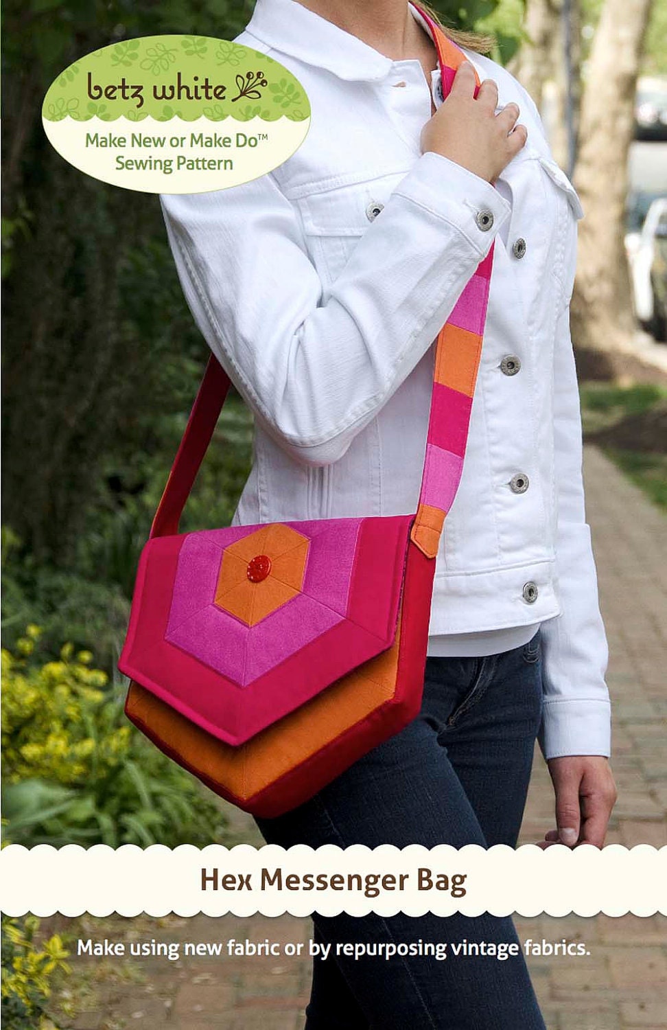 Hex Messenger Bag PDF Sewing Pattern