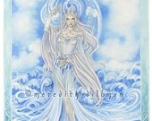 Lady of the Lake fantasy art print limited edition8.5x11