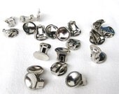 RAEWADOLLY 20 Round Earrings Plate with Clip Supplies
