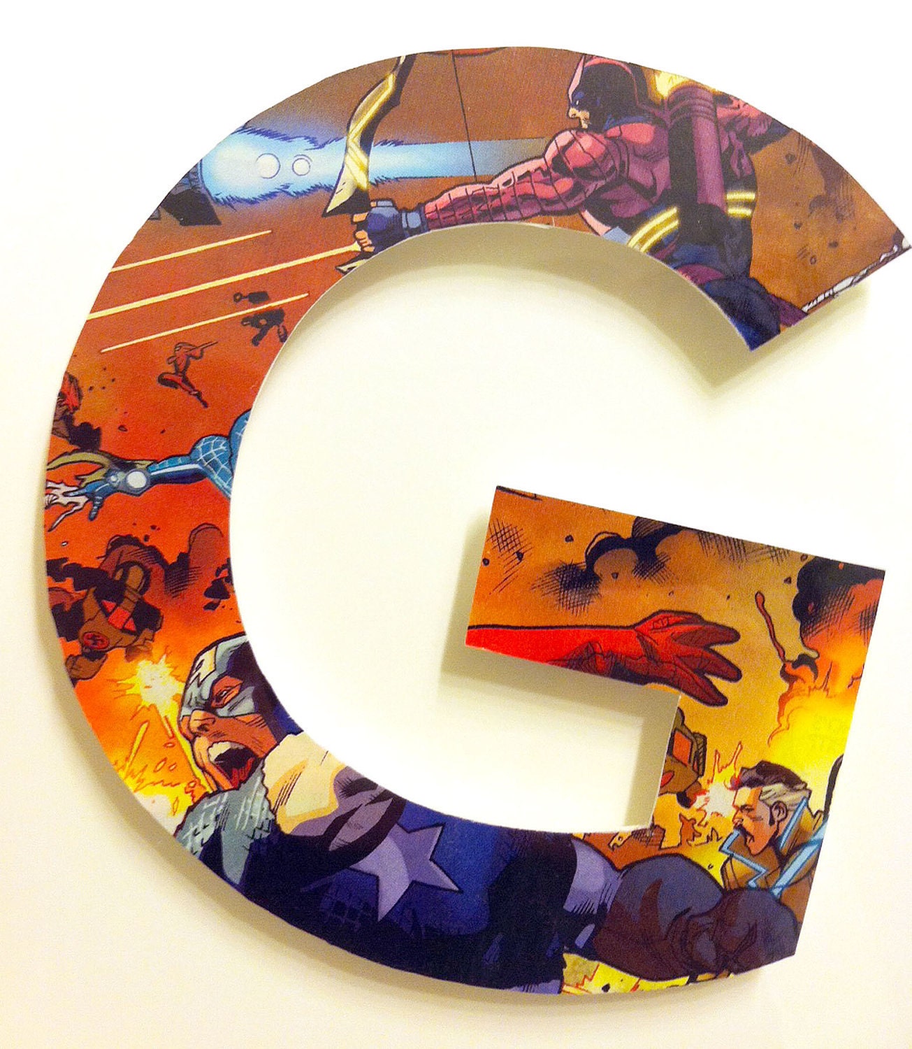 CUSTOM superhero alphabet letters A-Z