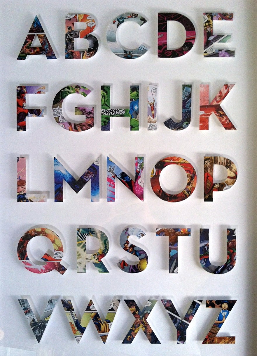 Superhero Nursery Alphabet