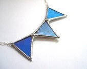Triangle Flag Butterfly Necklace - Real Butterfly Jewelry