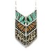 Chevron Geometric Butterfly Necklace