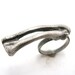 Bones - Skeleton 2 Ring Set - Hand Cast in Sterling Silver - OOAK