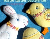 Embroidered Easter Softies patterns set