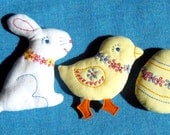 Embroidered Easter Softies patterns set
