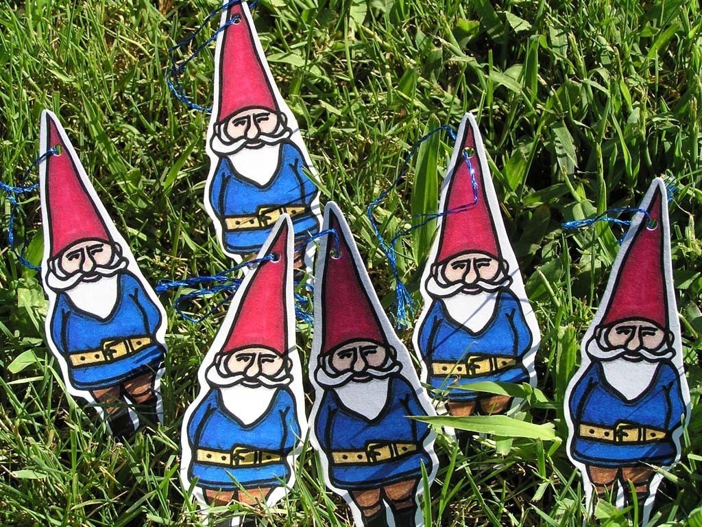Norm the Gnome-  Set of 6 Gift Tags