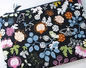 Laptop Sleeve Fabric Case with Zipper 15.6 Inch in Blue Bird