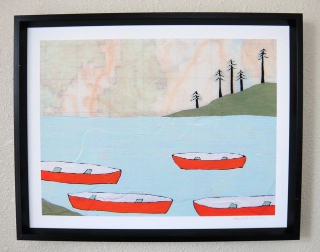 Canoes - Archival Print