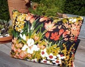 Vintage Pillows Decorative Pillow Woodland Botanical Vintage Fabric Removable Zippered Foam Home Decor Housewares Home and Living