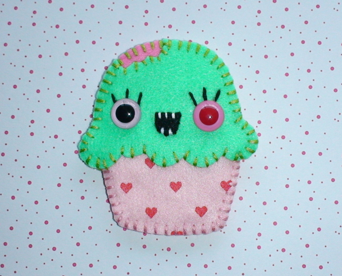 Girly Zombie Cupcake Headband Buddy